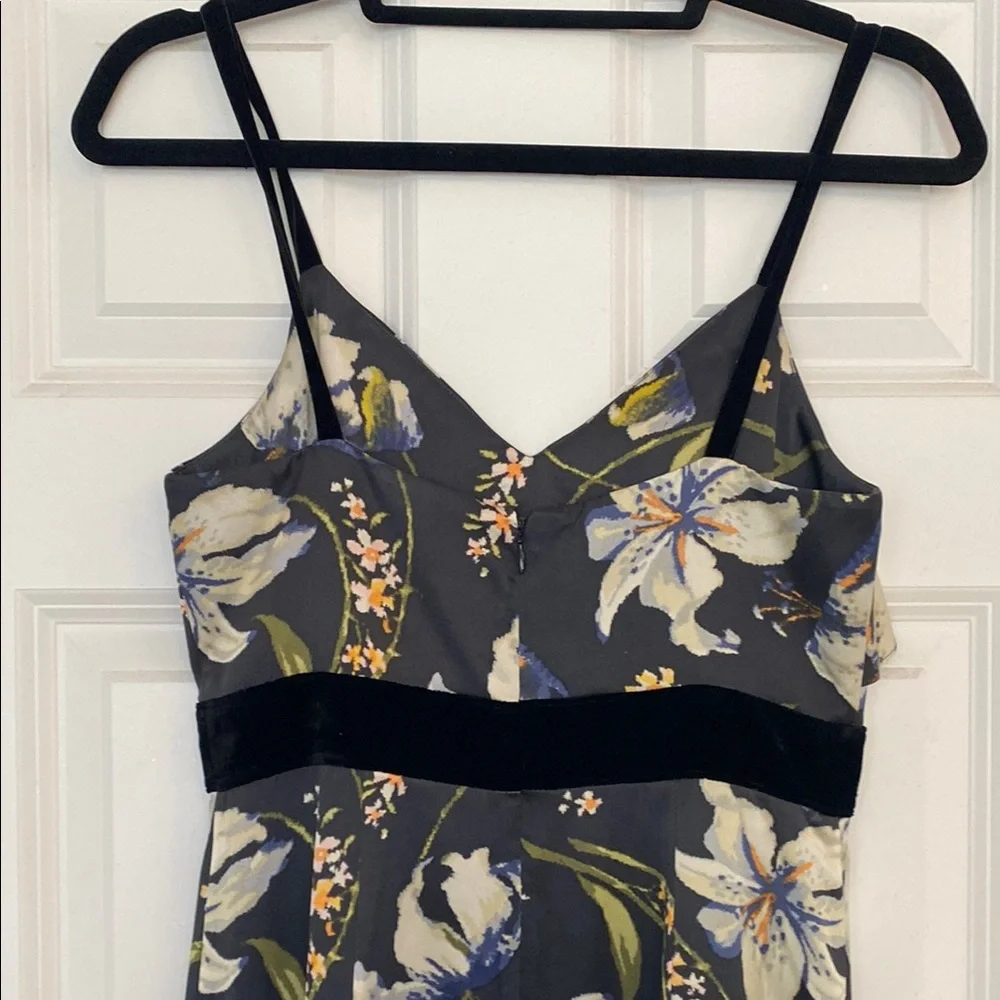 Cinq à Sept $397 Leena Silk Floral Black and White Dress Size 2 - Picture 5 of 7